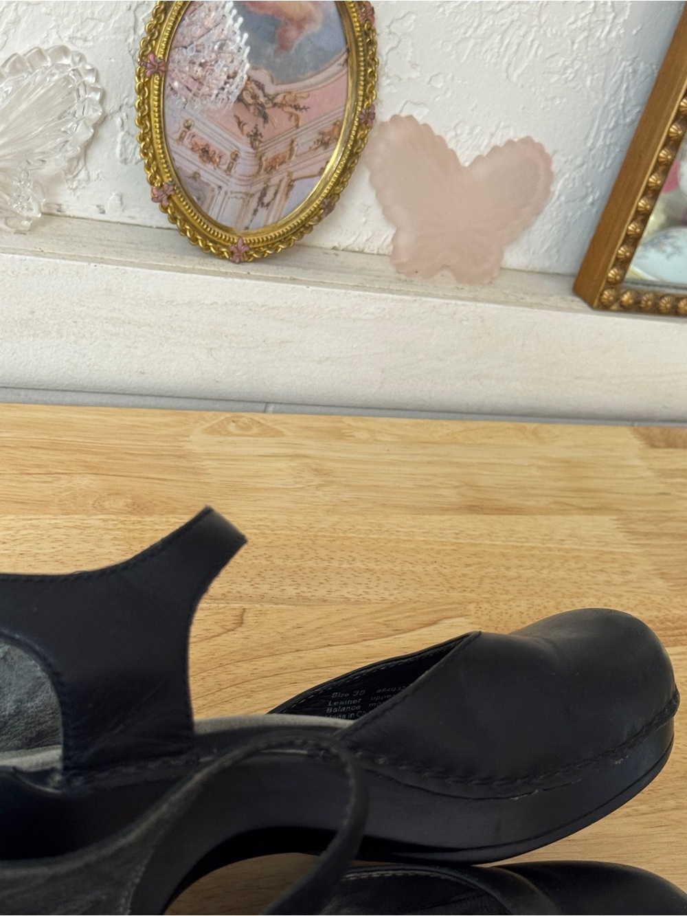 Dansko Black Leather Mary Jane Clogs Comfort Slip-On Shoes EU 39 US 8.5-9 - Picture 13 of 16